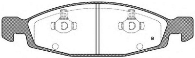 OPEN PARTS bpa073602 -  Комплект тормозных колодок, дисковый тормоз